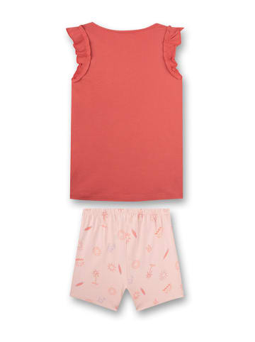 s.Oliver Pyjama in Orange/ Rosa