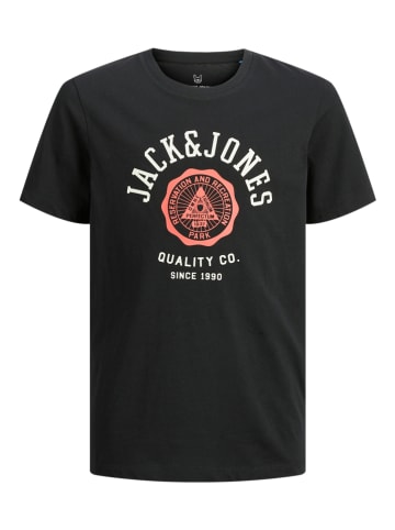 JACK & JONES Junior Koszulka "Logo" w kolorze czarnym