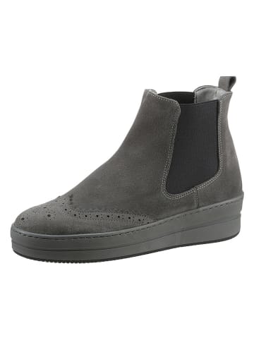 Heine Leder-Chelsea-Boots in Grau