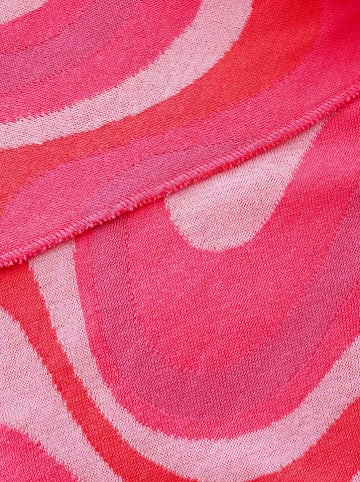 Zwillingsherz Driehoekige doek 'Crazy Waves" roze - (L)200 x (B)100 cm