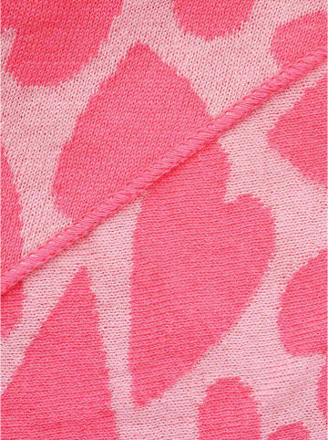 Zwillingsherz Driehoekige doek "Wild Heart" roze/lichtroze - (L)200 x (B)100 cm