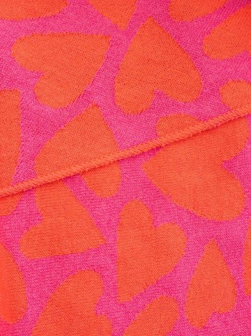 Zwillingsherz Dreieckstuch "Wildes Herz" in Pink/ Orange - (L)200 x (B)100 cm