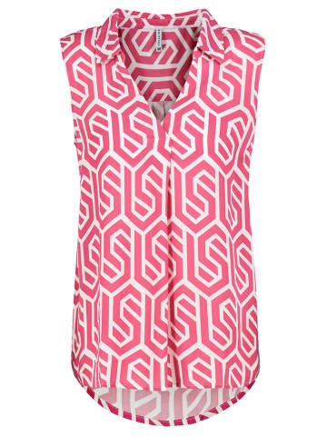 Fresh Made Bluzka w kolorze różowo-białym