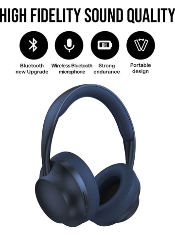 SmartCase Słuchawki nauszne Bluetooth w kolorze niebieskim