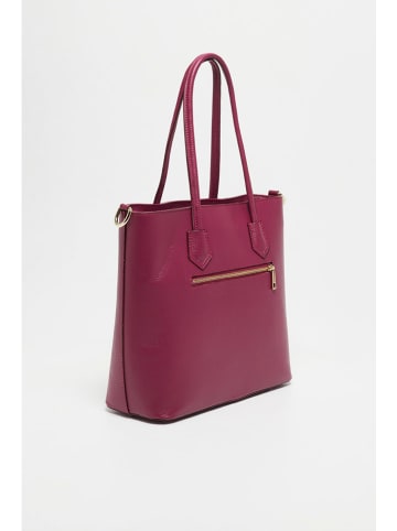Christian Laurier Leren schoudertas bordeaux - (B)29 x (H)34 x (D)12,5 cm