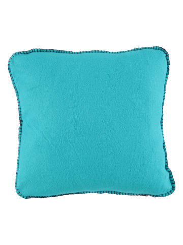 Schiesser Kussen "Double Face" turquoise/antraciet