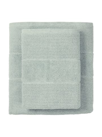 Schiesser 4-delige set: handdoeken "Turin" petrol