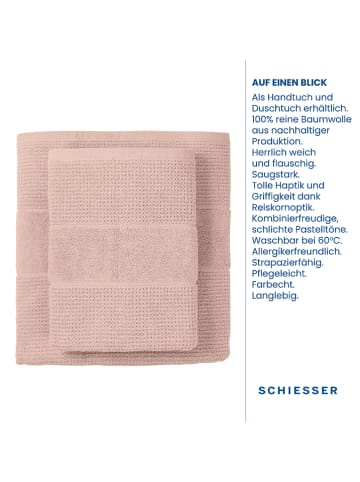 Schiesser 4er-Set: Handtücher "Turin" in Rosa