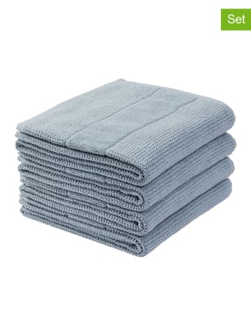 Schiesser Ręczniki (4 szt.) "Turin" w kolorze błękitnym