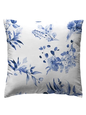ethere Perkalowa poszewka "Drymatic" w kolorze biało-niebieskim na poduszkę