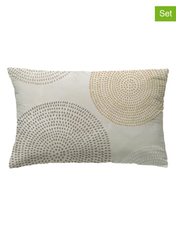 ethere 2-delige set: perkal kussenslopen "Aimi" beige