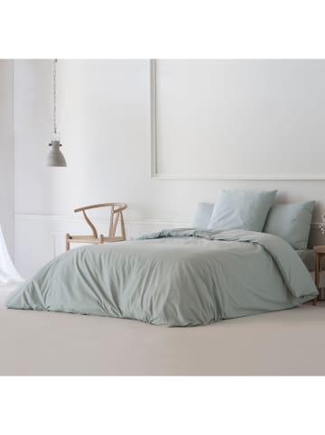 ethere Perkal-Bettbezug "Water" in Mint