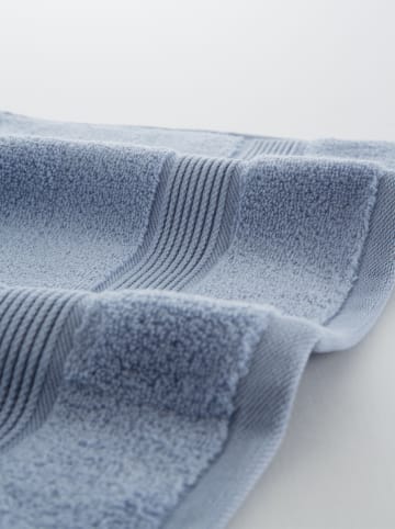 ethere 2-delige set: handdoeken "Zero Twist" lichtblauw