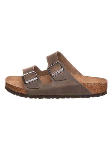 Birkenstock Leder-Pantoletten "Arizona"