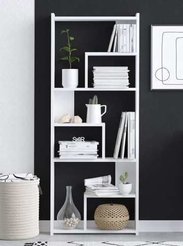 Evila Boekenkast "Prins" wit - (B)60 x (H)150 x (D)18 cm
