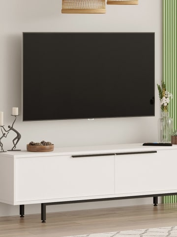 Evila TV-meubel wit - (B)160 x (H)45,1 x (D)35,5 cm