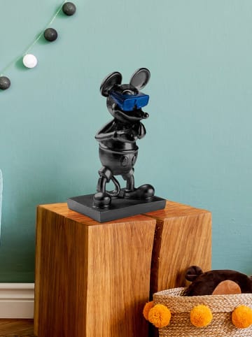 Evila Decoratief figuur "Souris" zwart/blauw - (B)18 x (H)32 x (D)12 cm
