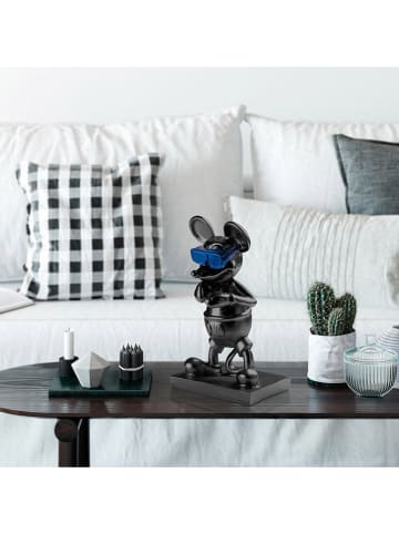 Evila Decoratief figuur "Souris" zwart/blauw - (B)18 x (H)32 x (D)12 cm
