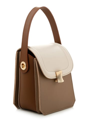 Vince Camuto Umhängetasche "Lagoon" in Braun/ Creme - (B)13,5 x (H)17 x (T)7 cm