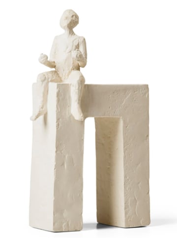Kähler Figurka dekoracyjna "Tvillingene" w kolorze białym - 14 x 24 x 7,5 cm