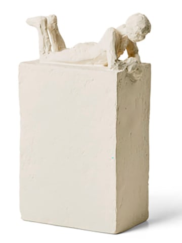 Kähler Figurka dekoracyjna "Aquarius" w kolorze białym - 6 x 19 x 12,5 cm