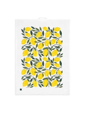 ppd Theedoek "Tracey´s Citronella" geel/groen - (L)70 x (B)50 cm