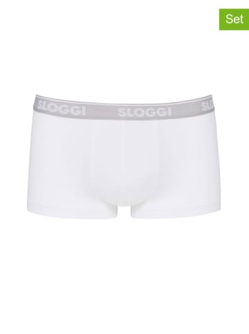 Sloggi 2er-Set: Boxershorts in Weiß