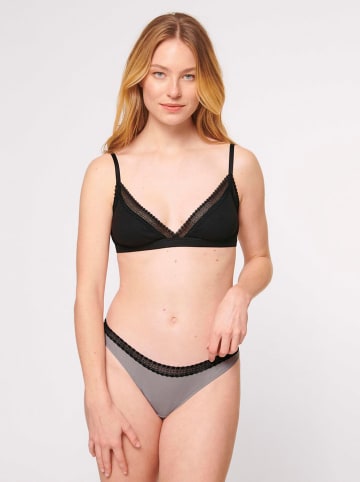 Sloggi Stringi (2 pary) w kolorze szaro-czarnym