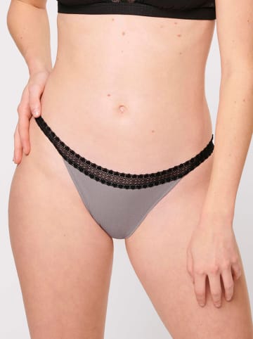 Sloggi 2er-Set: Slips in Grau/ Schwarz