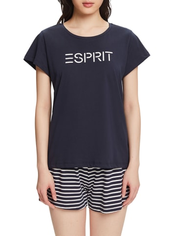 ESPRIT Pyjama in Dunkelblau