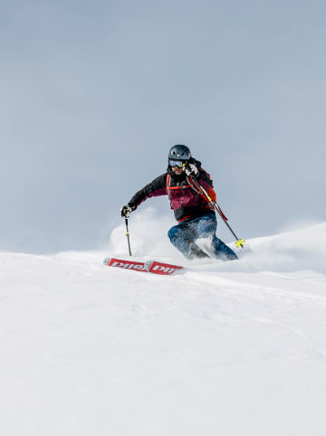 Zimtstern Kurtka narciarska "Freez" w kolorze czarno-bordowym