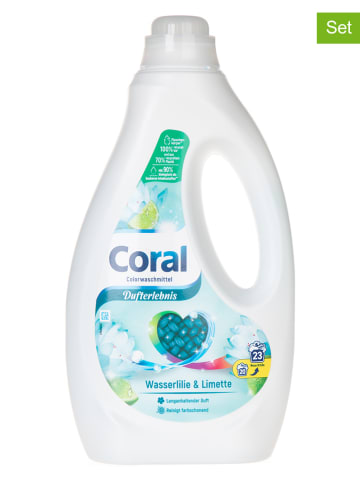 Coral 3er-Set: Flüssigwaschmittel "Color Dufterlebnis", 1,15 l