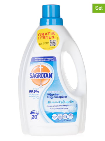 SAGROTAN 4er-Set: Wäsche-Hygienespüler "Himmelsfrische", je 1,5 l