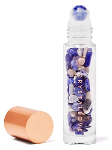 Crystallove Flasche mit Lapislazuli in Blau/ Lila