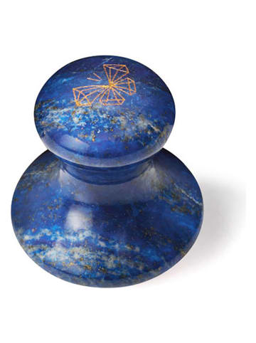 Crystallove Kamień Gua Sha z lapisu lazuli w kolorze niebieskim