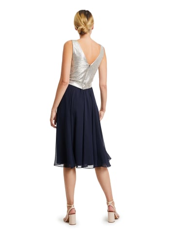 Vera Mont Kleid in Silber/ Dunkelblau