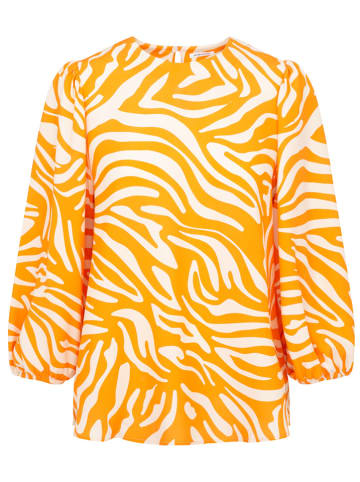 Seidensticker Bluse in Orange/ Creme