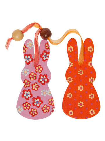 SUNNYSUE Houten hangers "Konijn" naturel - 6 stuks