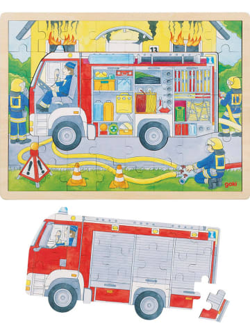 Goki Stapelpuzzel "Brandweerwagen" - vanaf 3 jaar
