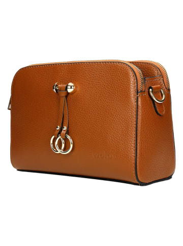 Wojas Leder-Umhängetasche in Cognac - (B)24 x (H)16 x (T)7,5 cm