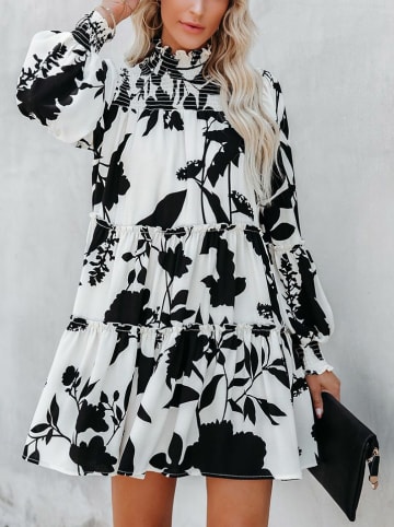 Milan Kiss Sukienka w kolorze biało-czarnym