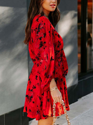 Milan Kiss Sukienka w kolorze czerwono-czarnym
