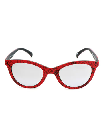 adidas Damskie okulary przeciwsłoneczne w kolorze czerwono-szarym