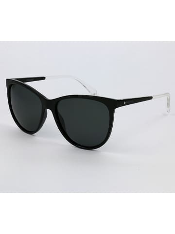 Polaroid Damen-Sonnenbrille in Schwarz-Transparent