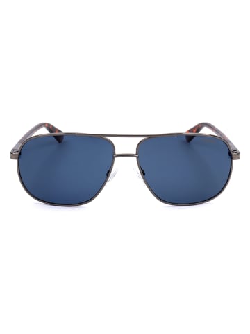 Polaroid Męskie okulary przeciwsłoneczne w kolorze szaro-niebieskim