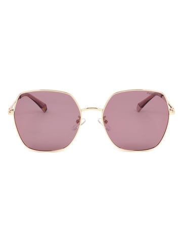 Polaroid Damen-Sonnenbrille in Gold/ Rosa