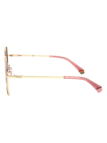Polaroid Damen-Sonnenbrille in Gold/ Rosa