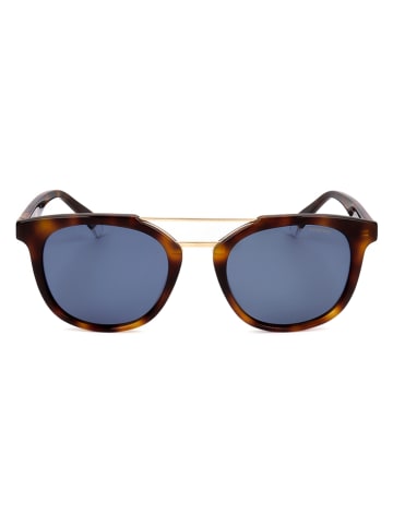 Polaroid Męskie okulary przeciwsłoneczne w kolorze brązowo-niebieskim