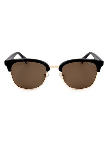 Polaroid Męskie okulary przeciwsłoneczne w kolorze czarno-brązowym