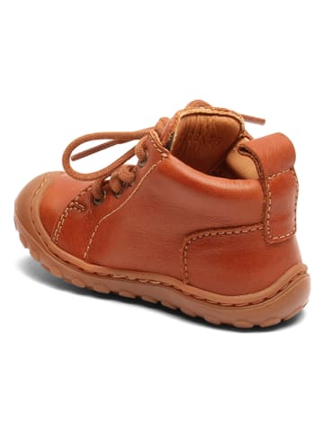 bisgaard Leren loopleerschoenen "Gerle lace" bruin